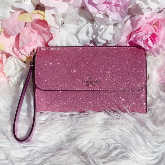 kate spade lola glitter satchel wristlet set - Picture 3 of 13